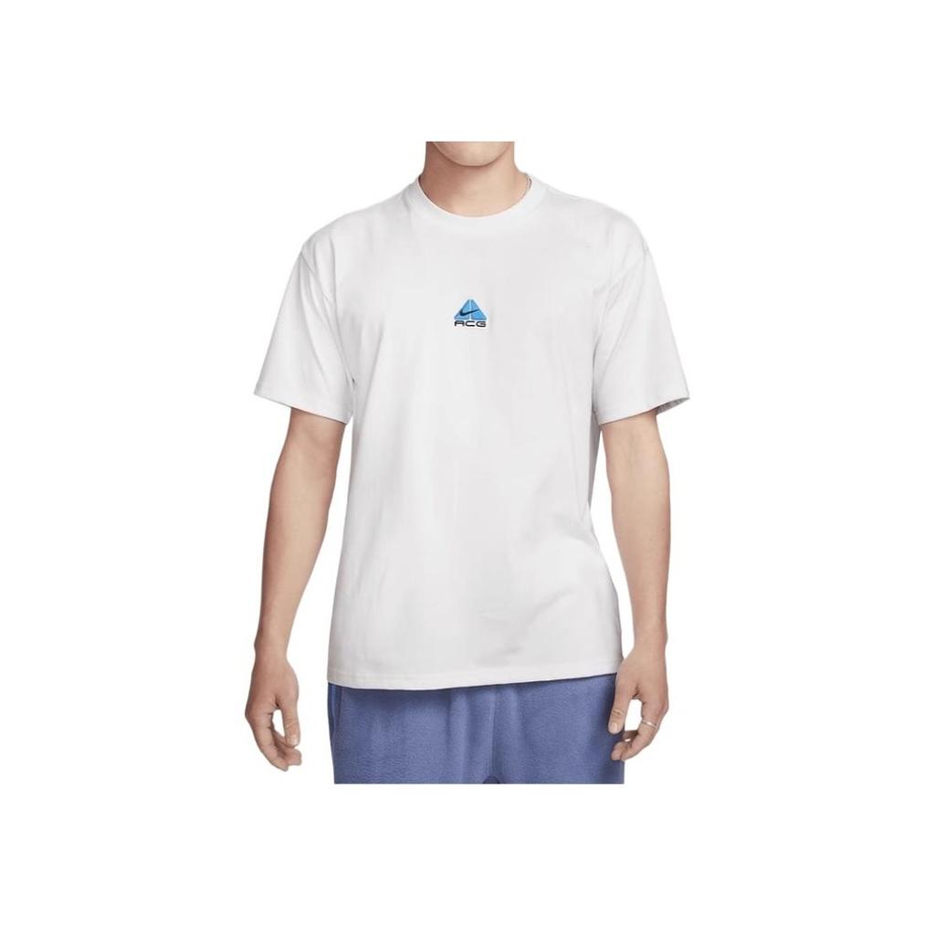 Nike ACG Embroidered Letter Print Casual Straight-Cut Short Sleeve T-Shirt Men Tops Summit-White DQ1816-122