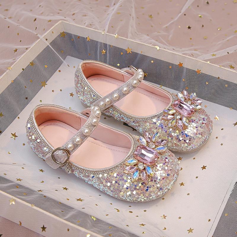 

New Style Girls Shoes - Bow Tie Shoes with Soft Soles and Single Shoes 23 розовый