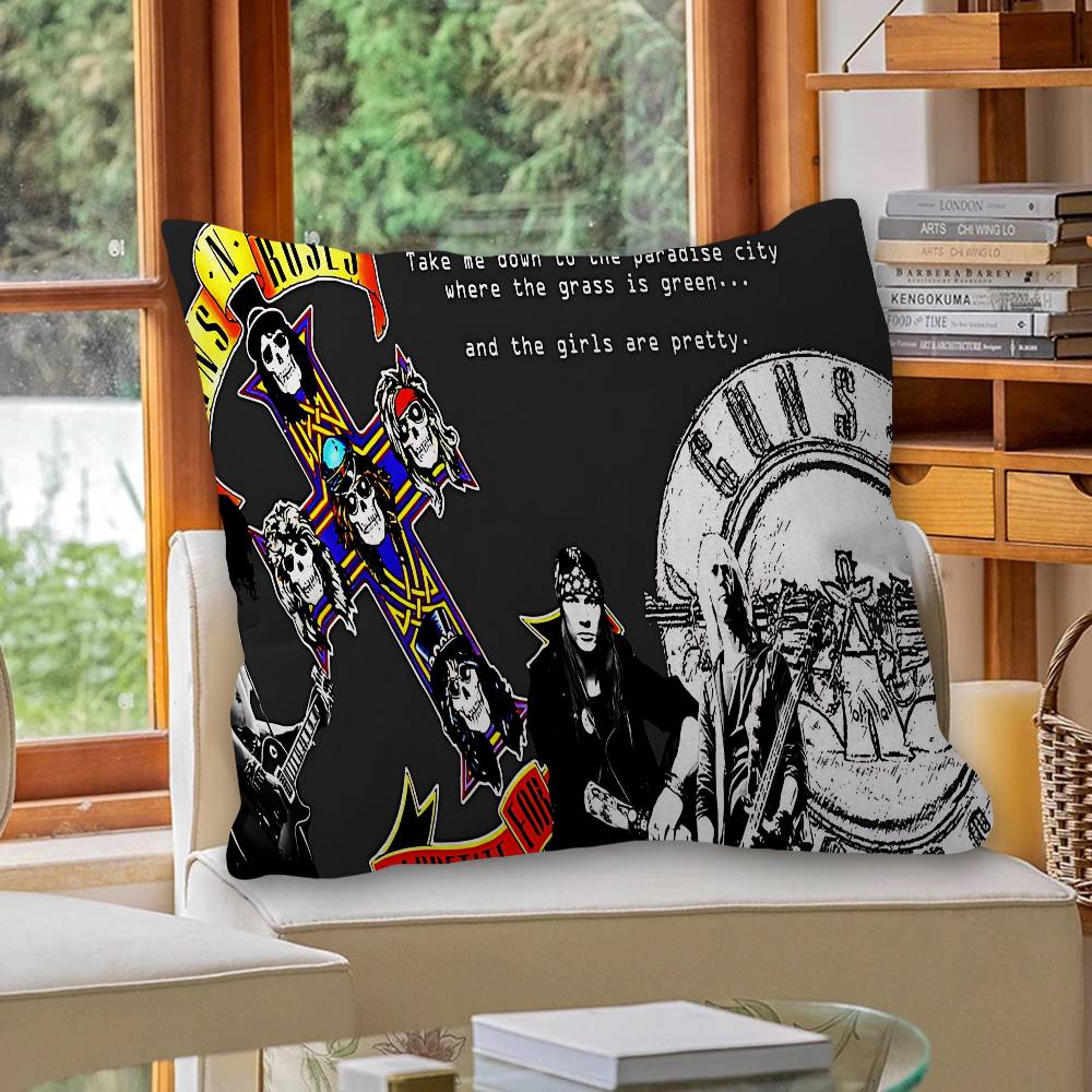 Cool Band G-Guns N-N R-Roses Rock Personalized Pillow Dust Cover Bedroom Kids Decoration Pillowcase Birthday Children Gift