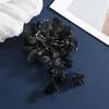 Reusable Handmade Flower Brooch Tassels Fabric Corsage Elegant Organza Flower Applique  Dance