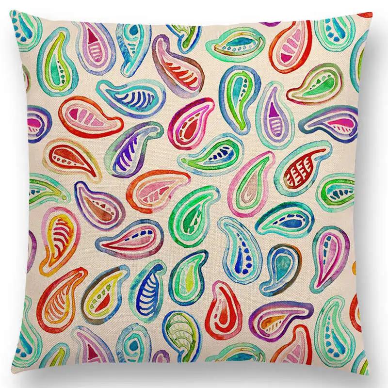 New Cute Christmas Gift Fruit Pumpkin Ice Cream Interesting Art Colorful Decorative Pattern Cushion Cover Sofa Throw Pillow case