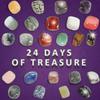 Natural Crystal Agate Stone Advent Calendar 2022 - 24 Days Minerals Fossils for Christmas