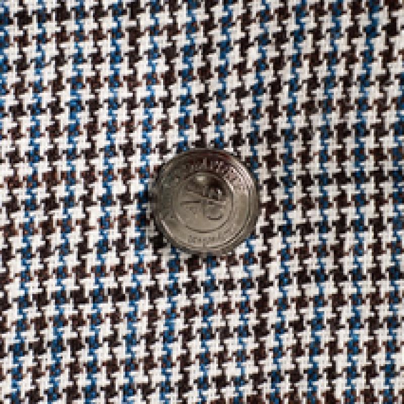 Allincomplete Linen Houndstooth Fillbox Cap