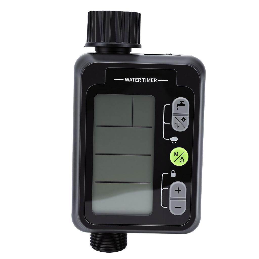 Wasserdurchflussmesser Wasserdichtes LCD-Display Bewässerungszeitschaltuhr mit Regensperre 9 Programmierbare Modi für Außenbereiche Gärten Rasenflächen
