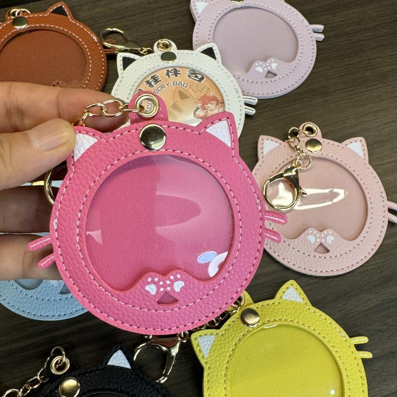 New Cat Shape Ita Bag Pins Badge Protector Case For 58Mm Anime Badges Decoration Bag Accessories Pin Case Birthday Gift