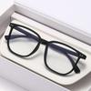 Classic Retro Large Square Frame Myopia Glasses Wood Grain Anti-blue Light Short Sight Glasses Trendy Minus Diopter Eyeglasses