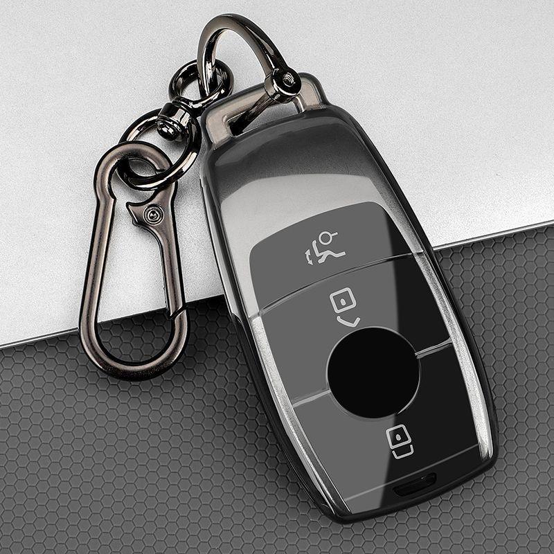 Transparent Tpu For Mercedes Benz C S Glc Eqe Eqs Class W223 X254 V297 V295 W206 S206 X206 Car Key Fob Case Cover Accessories