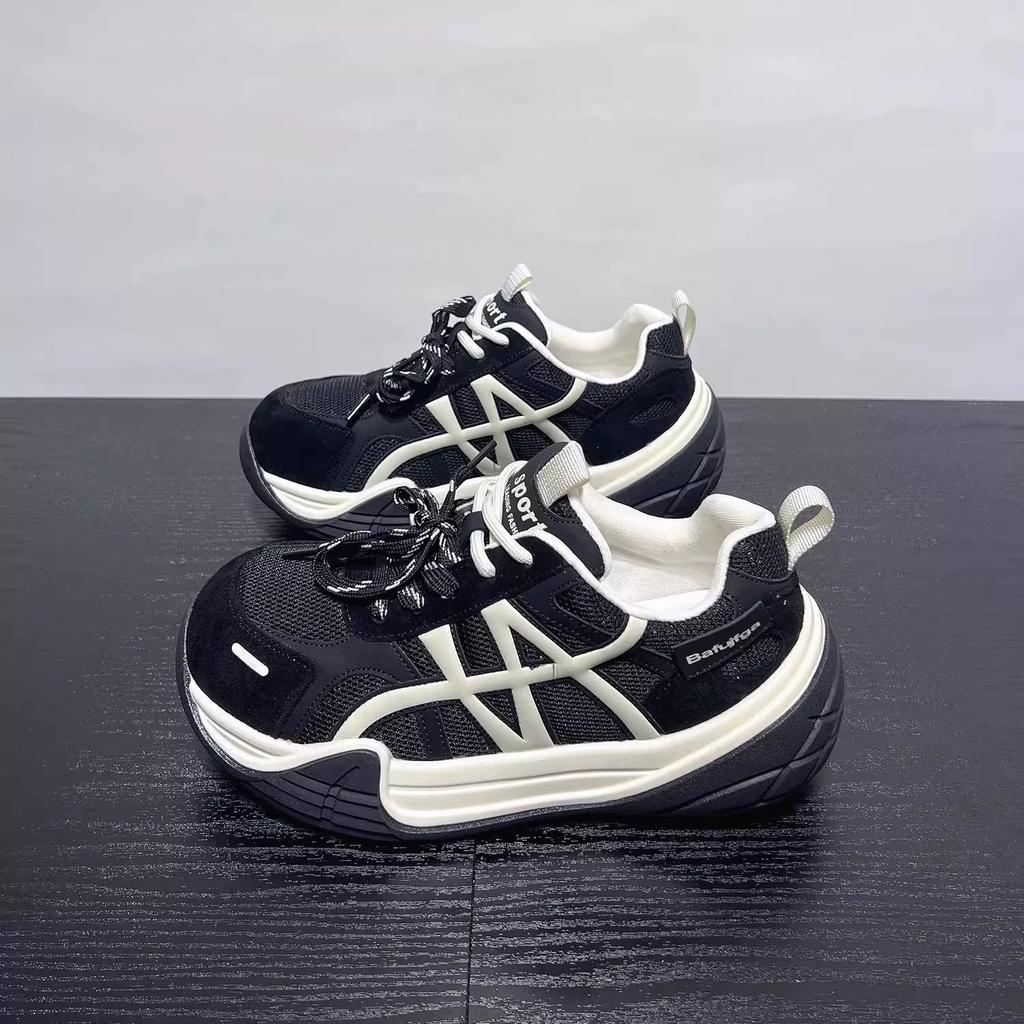 Super Popular Huge Good-looking Dad Shoes Women's Thick Soles Are Not Tired of Feet 2025 New Autumn Versatile Sports and Leisure Women's Shoes