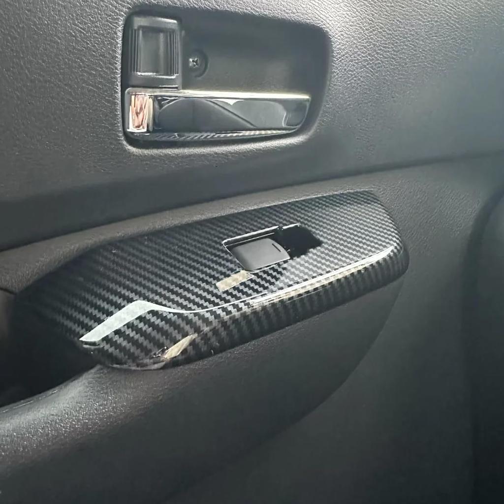 Hyorabyn Nissan New Luke B4 Series Carbon Pattern Door Switch Cover Window Lift Button