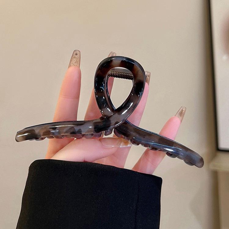 2024 Retro Leopard Print Large Hair Claw Clip for Women