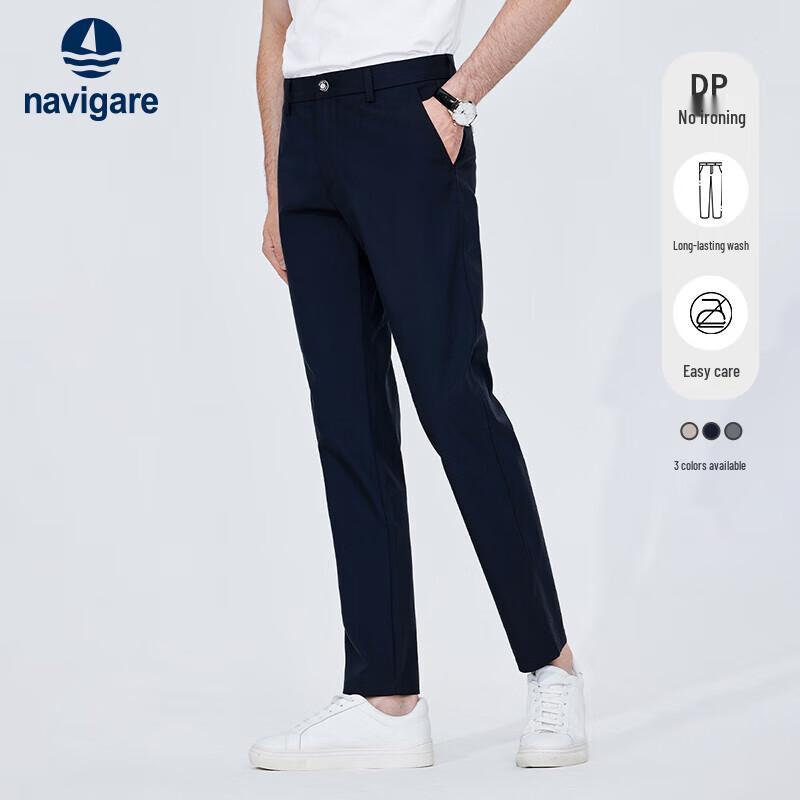 Navigare Men's Non-Iron Tapered Casual Pants