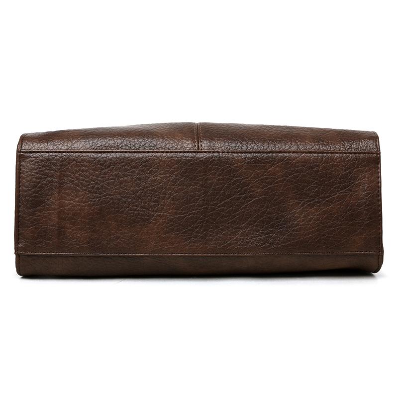 תיק טוטה מ-PU לנשים, תיק כתף בקיבולת גדולה, תיק צד, תיק יומיומי לאם