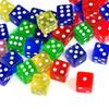 12Pcs 16Mm Transparent Dice For Board Games For Adullts Kids Acrylic Cubes Party Leisure Toys Juegos De Mesa Divertidos