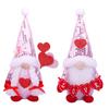 Valentine's Day Decorations Gnome Faceless Doll Ornaments Plush Knitted Love Faceless Dolls Holiday Party Surprise Gift Decor