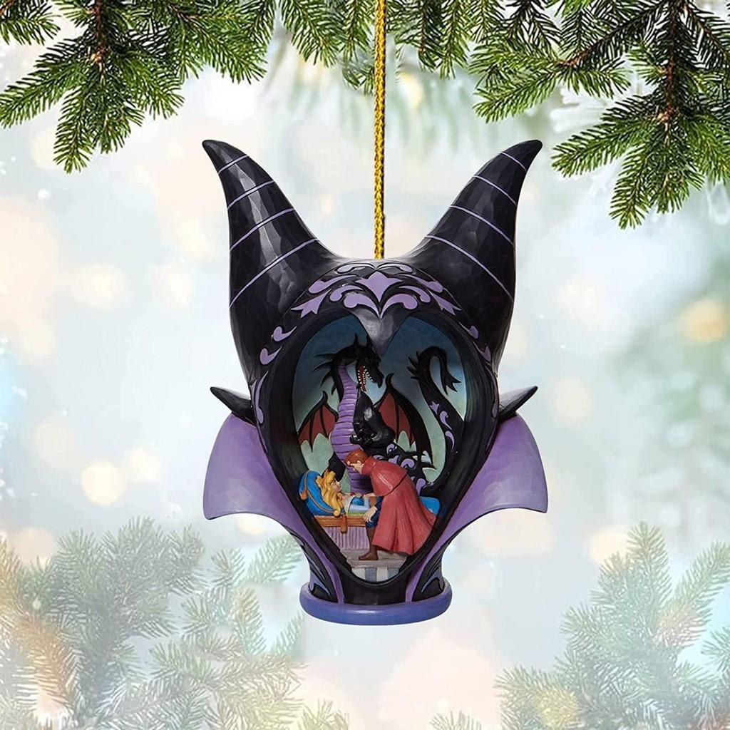 Schönes Prinzessin und Biest Acryl Cartoon Weihnachtsbaumschmuck für Partys