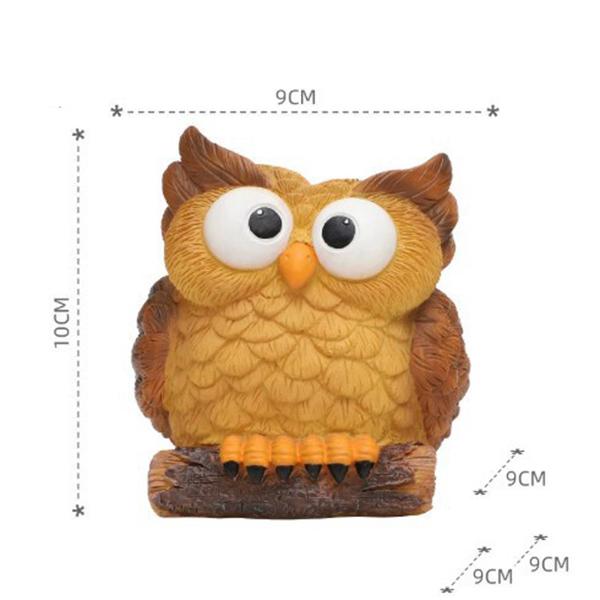 

Cartoon Owl Resin Planter, Multi-functional Succulent Pot / Desk Pen Holder