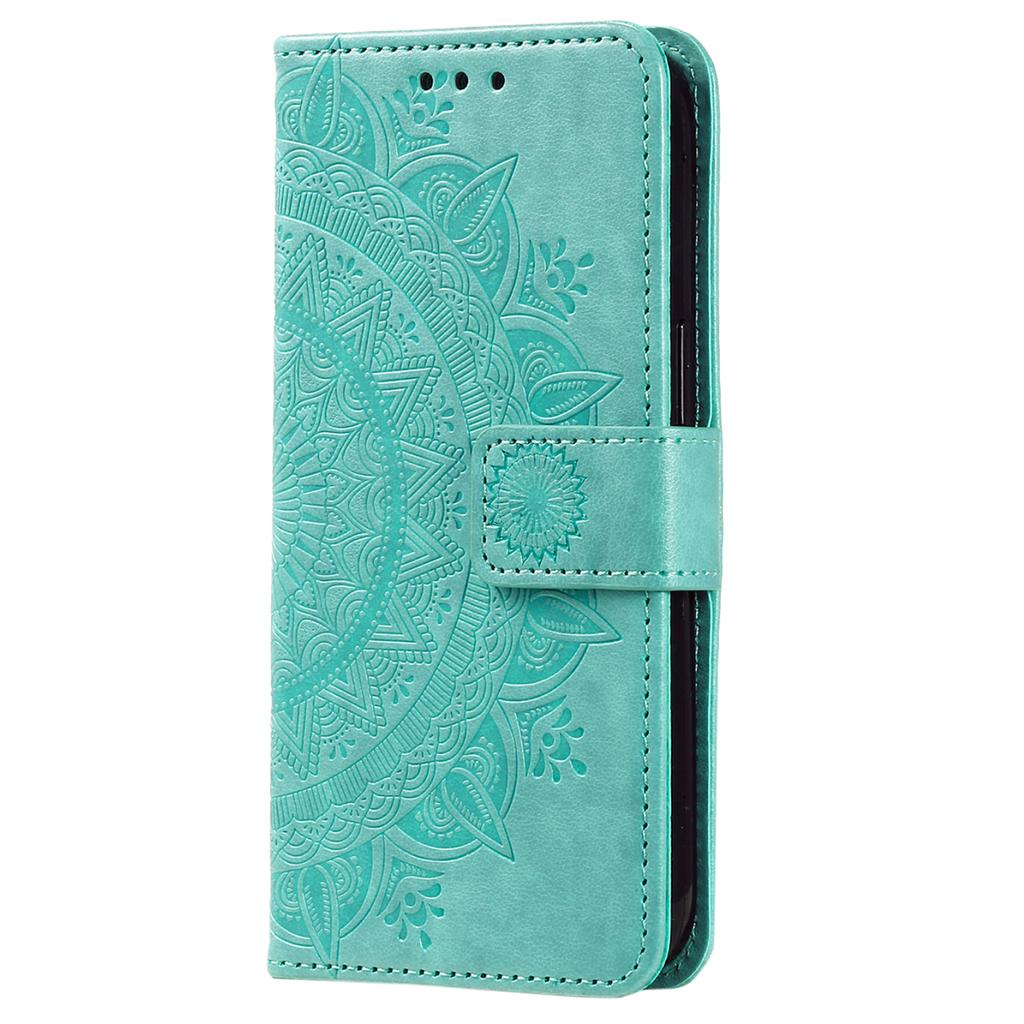 Leather Phone Case for Google Pixel 8,Stand Wallet Mandala Flower Pattern Phone Cover