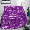Friend Blanket Flannel Digital Print Blanket Lunch Break Blanket Birthday Christmas Gift