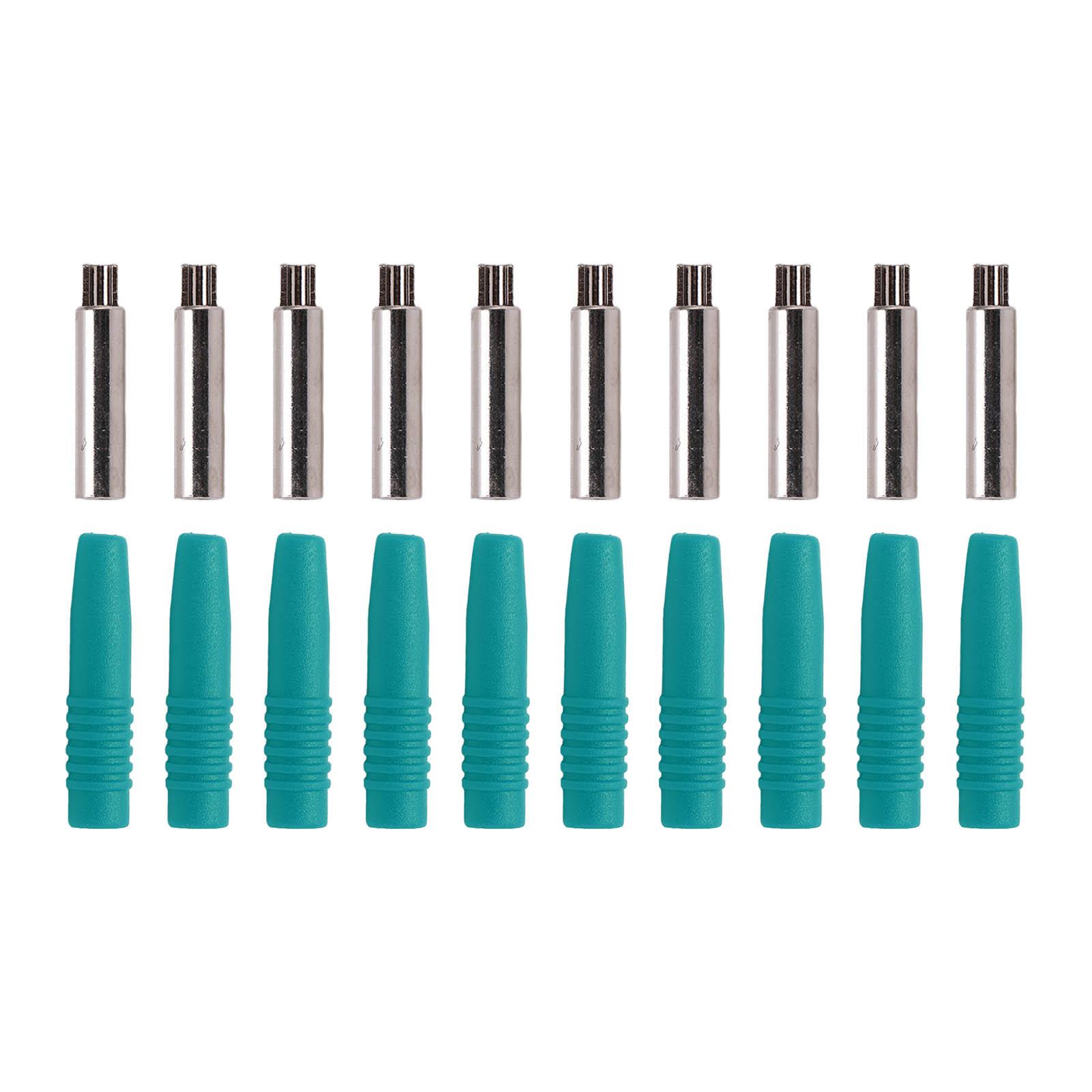 

10Pcs Insulated 2mm Banana Plug Coupler with Protection Shrouded for Testing EquipmentGreen