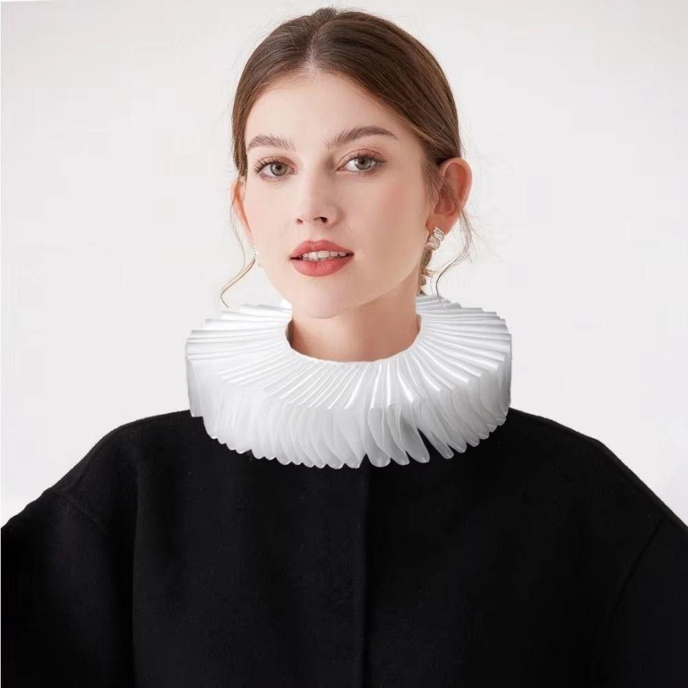 Abnehmbarer Renaissance-Falschkragen Eleganter Retro-Rüschenkragen Cosplay