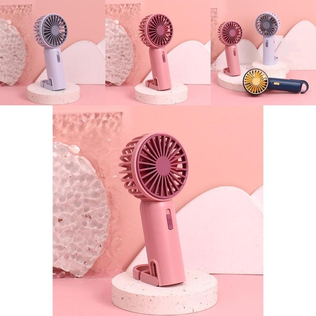 Cartoon Cute Handheld Mini Fan Usb Rechargeable Portable Desktop Fan With Custom Logo Blue/gray/red/black/mixed Colors