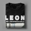 Leon Zawodowiec Koszulki Męskie Film Zabawna 100% Bawełna T-shirt Okrągły Dekolt Krótki Rękaw T-shirty Odzież Plus Size