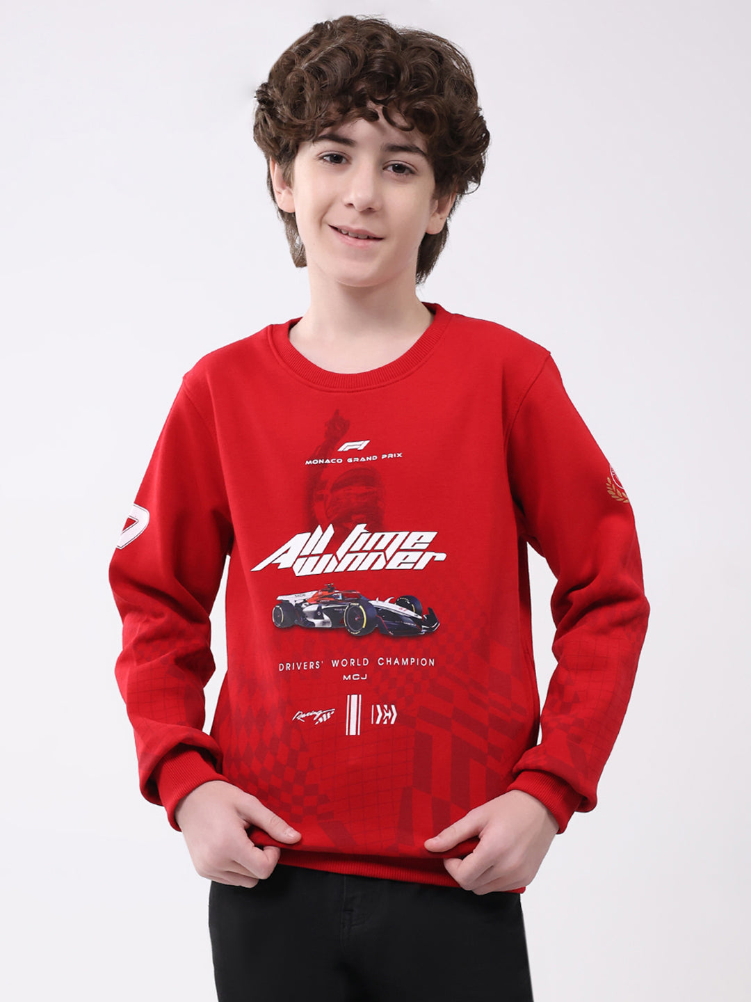Monte Carlo Boy Regular Fit Red Sweatshirt 4-5 Years