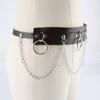 Hip Hop Trend Waist Belt Punk Wide Chain Heavy Duty Grunge Chain Modern Waistband Waist Chain Studded Belt