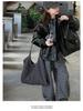 Girls' Stylish Korean Leather Jacket - 2025 Autumn/Winter Padded Coat for Big Kids