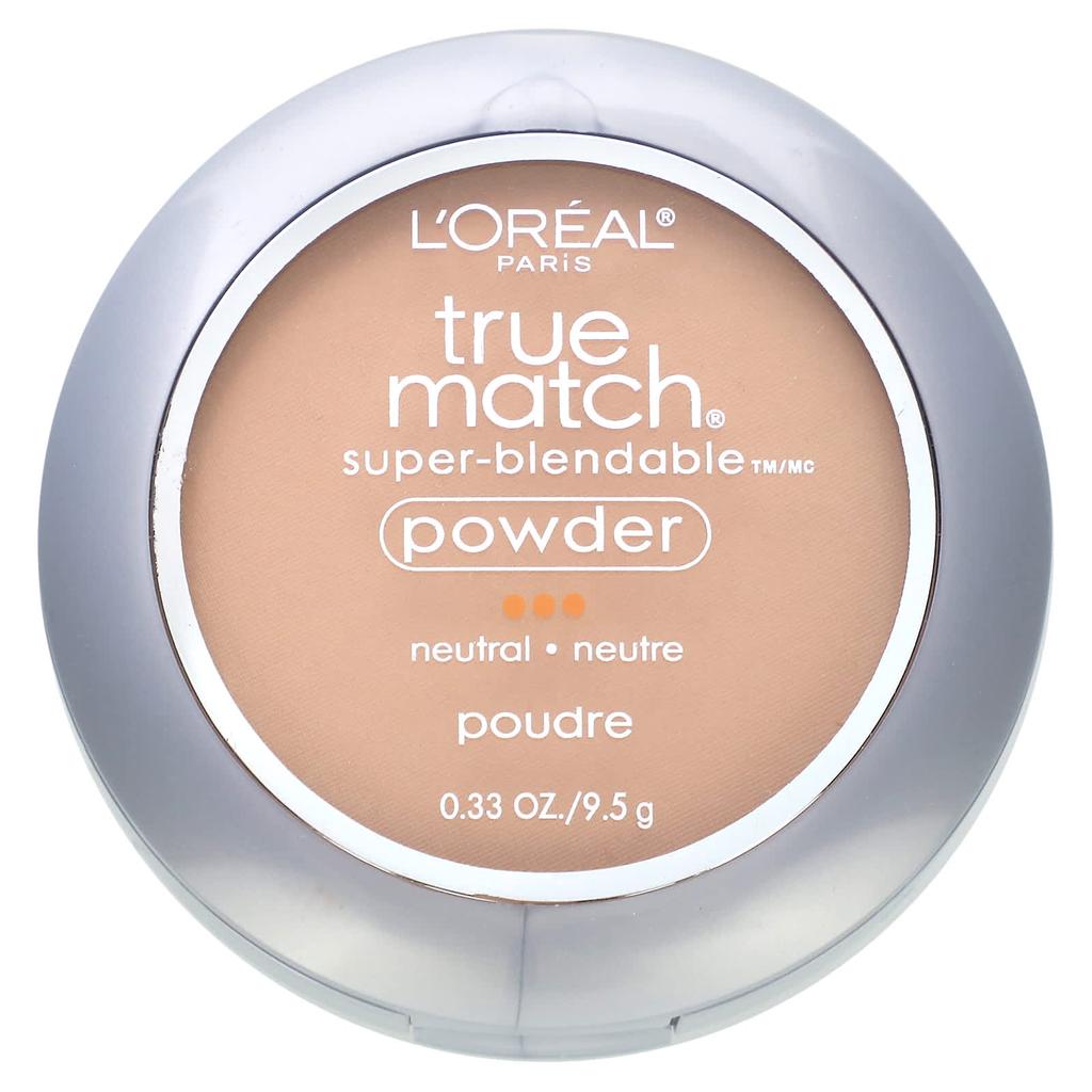 L'Oréal, True Match, Суперрастушевывающаяся пудра, N5 Истинно-бежевый, 9,5 г(0,33 унции)