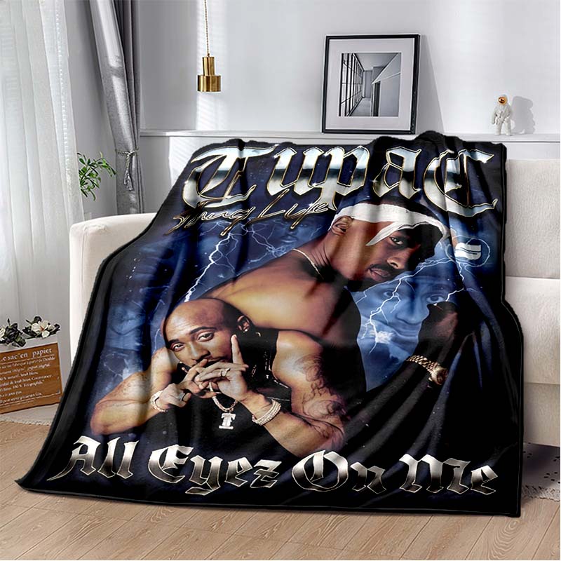 Chris Brown Collage Print Fleece Blanket, Cozy Throw Blanket for Home, Travel, Office, Gift Idea