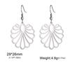 Bohemian Flower Filigree Drop Earrings Stainless Steel Waterproof Dangle Earring Women Ethnic Jewelry Valentine Gift