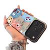 Graffiti Cartoon Monster Silver Phone Case for Apple 15/16/17 Pro & 12/13/14 Pro Max