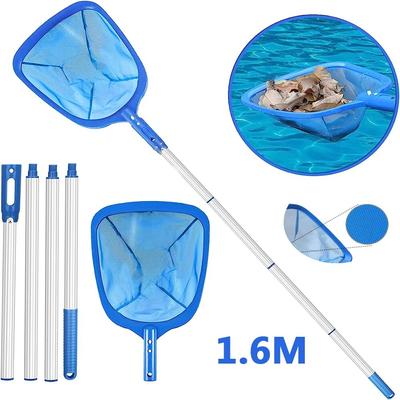 Pool Adjustable Skimmer Net Telescopic for Cleaning Detachable Surface of Swimming Leaf Pole Fine with Tub Spas and Fountains