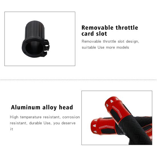 1Pair Winter Motorcycle Aluminium Alloy 12V Electric Heated Hand Grips Handlebar