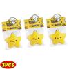 Cute Stars Plush Toy Keychain Girls Fluffy Soft Cute Backpack Bag Pendant Practical Mini Yellow Keychain Charms Keychains Gifts