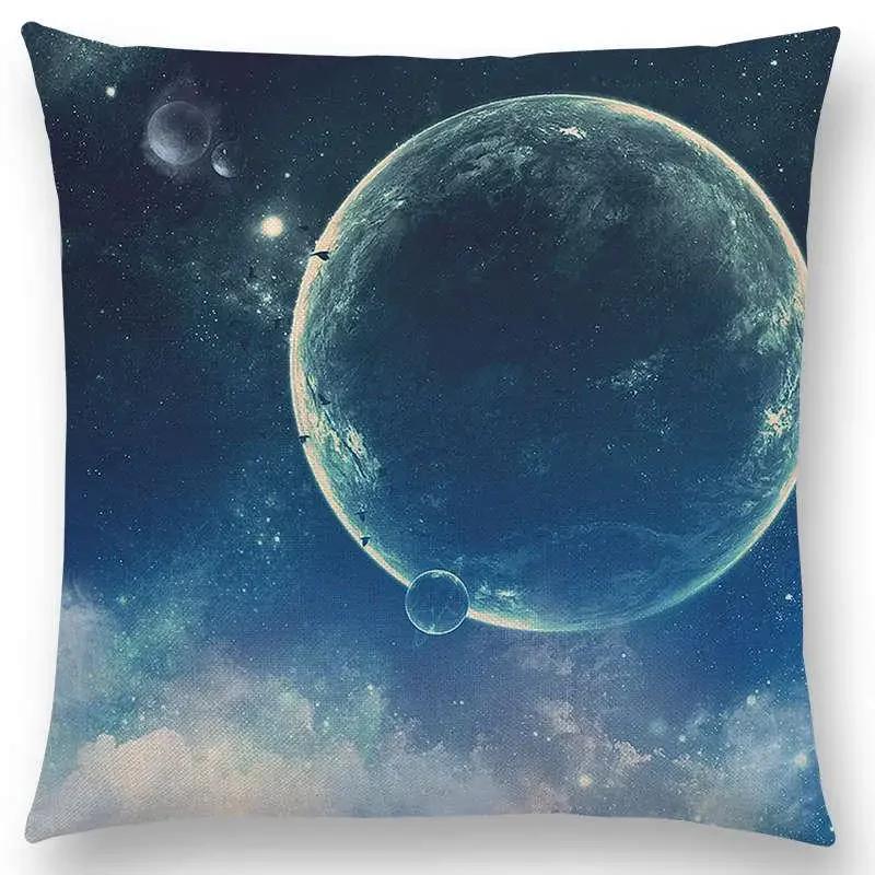 Beautiful Planets  Cushion Cover  Space Home Decor Sofa Throw Pillow Case Aesthetic Pillow Cover Housse De Coussin