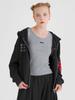 La Maison Studio Eyelet Seven Hoodie Zip-Up Black(Fcg1Zp696M)