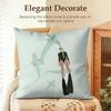 Summer Surfing Ins Art Cushion Cover Natural Linen Organic Fabric Double-Sided Printing Sofa Home Decor Gift Pillow Case