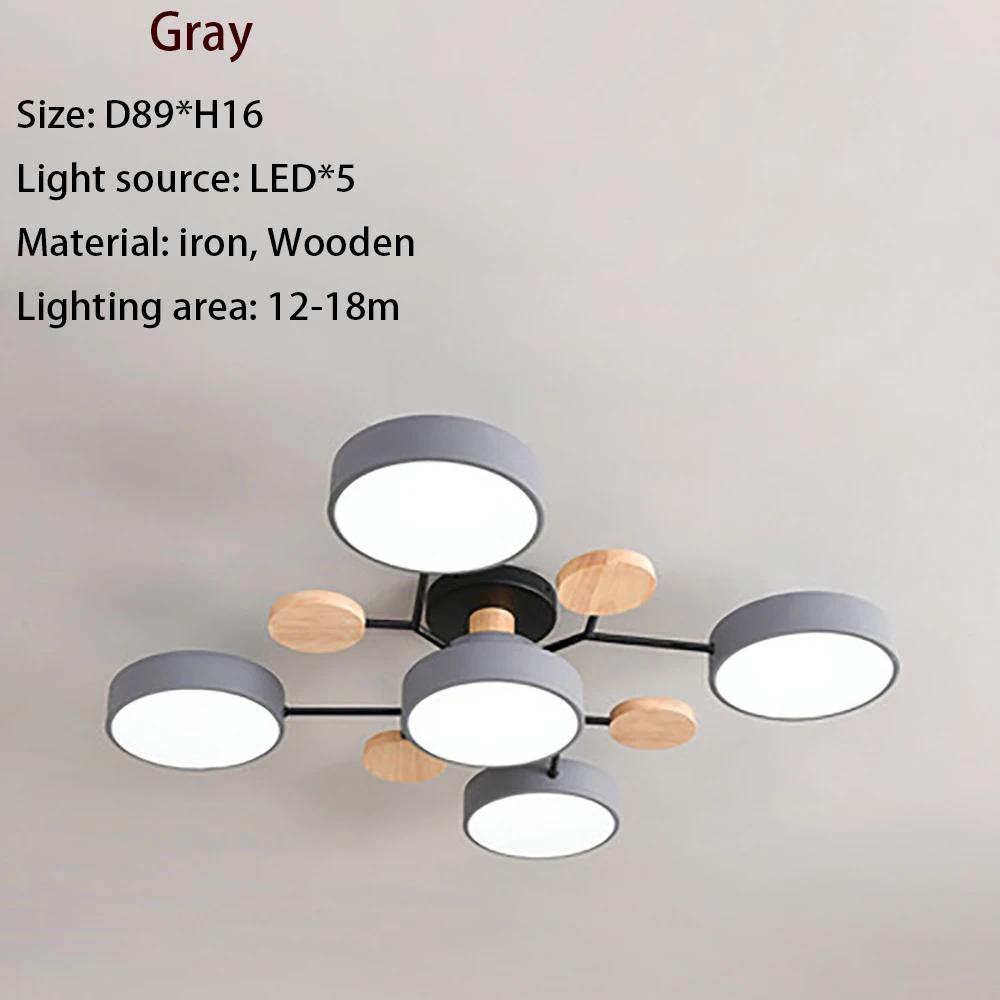Modern LED Chandelier Macaron Ceiling Lamp For Bedroom Children's Room Living Dining Room Interior Decor Lighting Fixture Luster