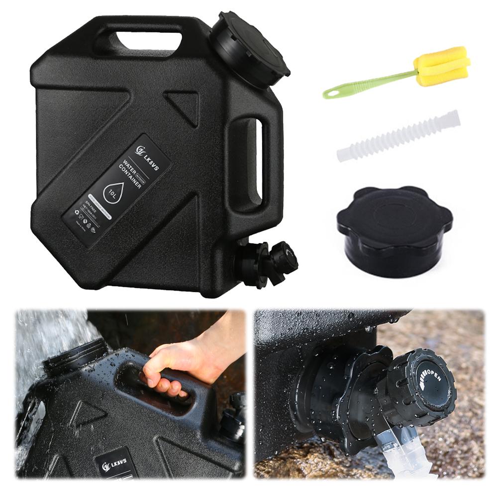 10L Drinking Water Bucket with Faucet Water Dispenser Carrier Large Capacity Water Storage Tank for Vehicle Car Camping