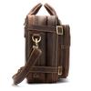 Crazy Horse Leather Men's Bag Men's Head Layer Cowhide Handbag Crossbody Bag Retro Multifunction Leather Shoulder Bag