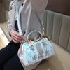 Fashionable Large Capacity Single Shoulder Crossbody Sequin Studded Diamond Handbag