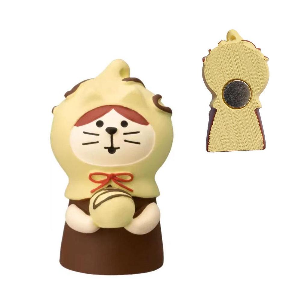 Japanese Cat Magnet: Cute Resin Sticker & Message Clip Toy for Refrigerator Decor