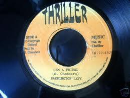 

7inch Record BARRINGTON LEVY Dem A Friend NONE Thriller Music Jamaica Reggae Ska Dub Used