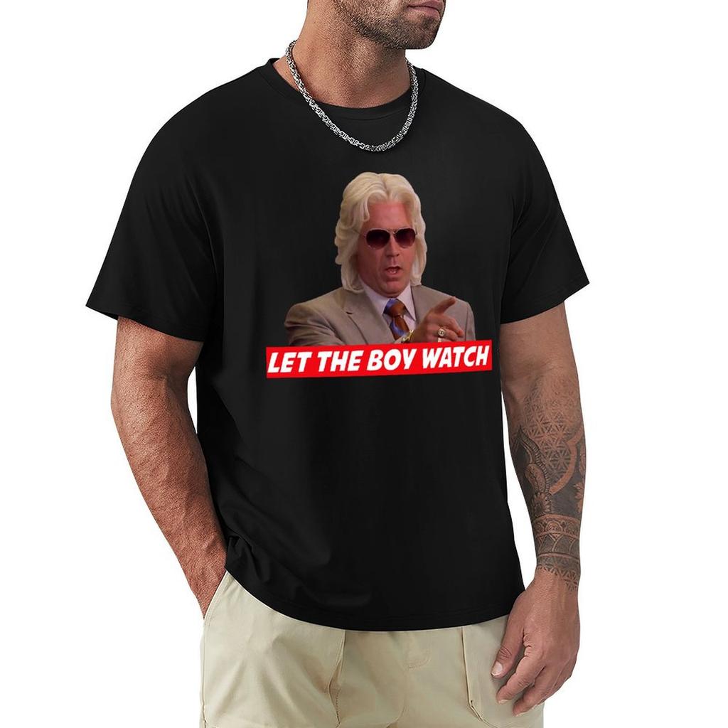 Ashley Schaeffer Let The Boy Watch T-Shirt Holiday Party T-Shirt for Unisex