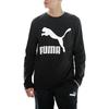 PUMA T Shirts Men's Black Crew Neck Moderate Straight Fit (Unisex) T-Shirts 530686 01