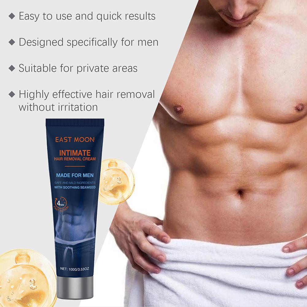 Men's Hair Removal Cream Nourishing Painless Non Irritating Growth Inhibitor Smooth Portable Body Hair Removal Lotion Skin Care