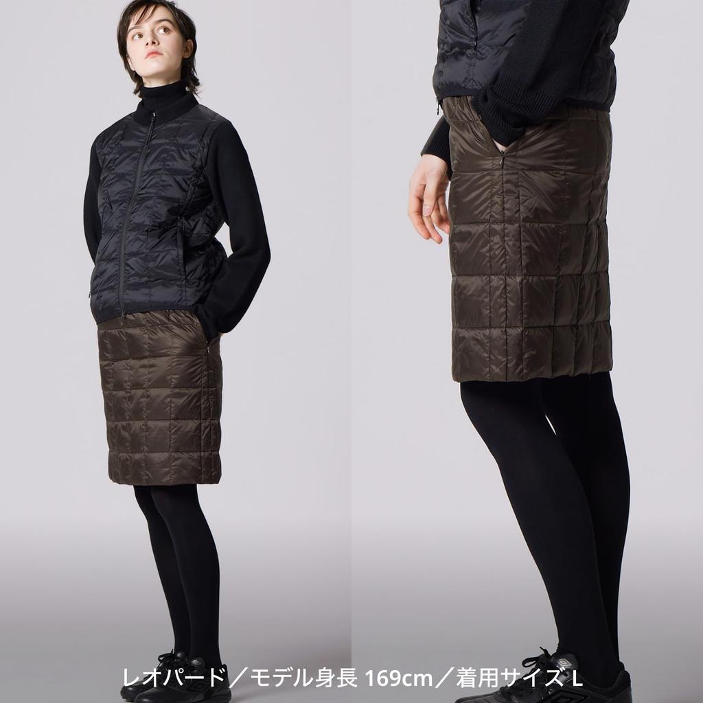 Taion Basic Down Skirt Size M Women's W150RS, Off-White,