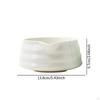 Ceramic Matcha Bowl Handcrafted Porcelain Tea with Pouring Spout for Friends Household